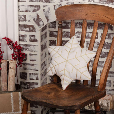 HO HO Holiday Snowflake Pillow 14x12 - The Fox Decor